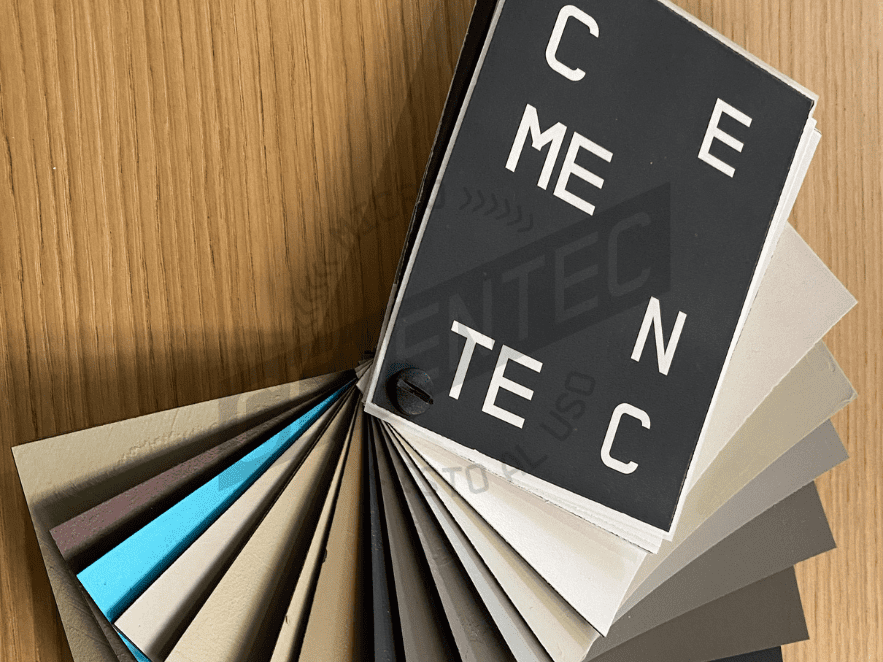 Range of colours that you can choose from microcement in Cementec.