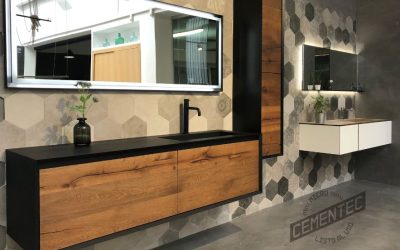 Microcement and wood bathrooms: How to combine materials for a unique design