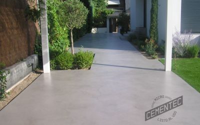 Microcement in outdoor terrace: Design an exclusive space according to your tastes