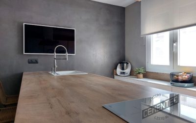 5 ideas de cocina de microcemento y madera para tu reforma