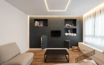 Revest of walls covering with microcement: styles and colours to inspire your home