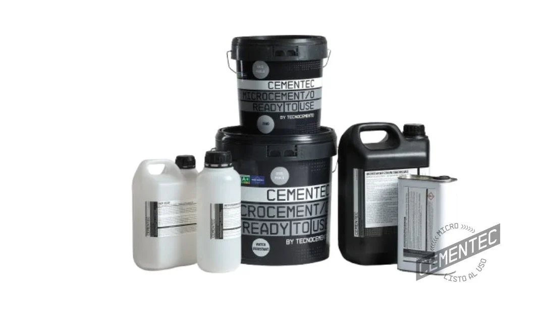 Complete Cementec microcement kit depending on the room or surface